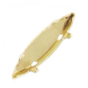 Engaste navette PureCrystal 11x3 mm dorado x1|raw }}