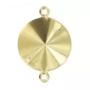 Engaste separador para pegar PureCrystal 1122 14 mm dorado x1