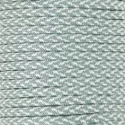 Paracord - Cordón de paracaídas plano de 4 mm - Gris - Blanco x1m