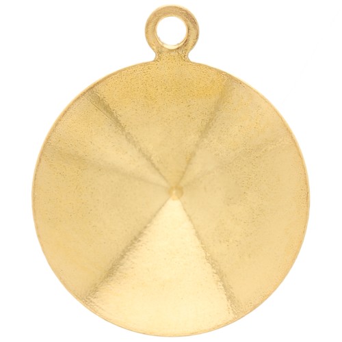 Engaste colgante para pegar PureCrystal 1122 14 mm dorado x1