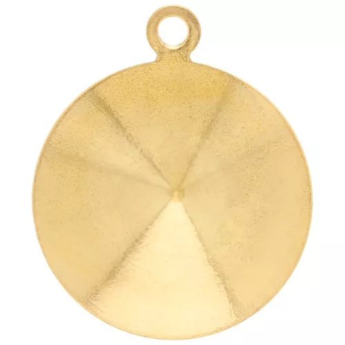 Engaste colgante para pegar PureCrystal 1122 14 mm dorado x1