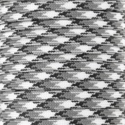 Paracord - Cordón de paracaídas plano de 4 mm - Negro - Gris - Blanco x1m|raw }}