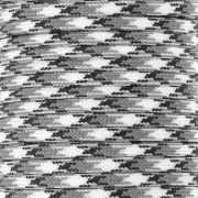Paracord - Cordón de paracaídas plano de 4 mm - Negro - Gris - Blanco x1m