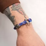 Paracord - Cordón de paracaídas plano de 4 mm - Negro - Gris - Blanco x1m