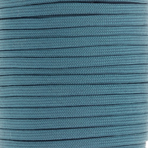 Paracord - Cuerda plana de paracaídas de 4 mm - Azul petróleo x1m