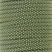 Paracord - Cordón de paracaídas plano de 4 mm - Verde - Negro x1m|raw }}
