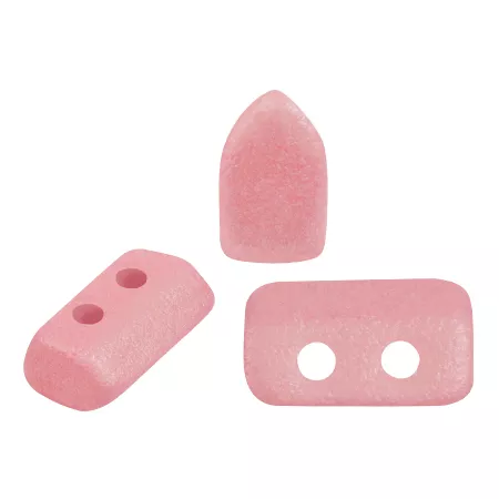 Cuentas de vidrio Piros® by Puca® 2x5 mm - Vogue Rose Nude Mat x10g