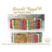 Cuentas de vidrio Piros® by Puca® 2x5 mm - Vogue Terracota Mate x10g