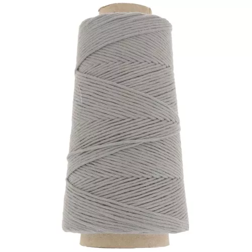 Bobina de cordón de algodón orgánico Détox XL macramé de algodón peinado - Gris oscuro x200m