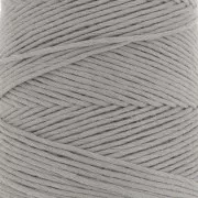 Bobina de cordón de algodón orgánico Détox XL macramé de algodón peinado - Gris oscuro x200m