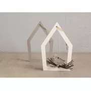 Molde de silicona 26x14,5 cm - 5 formas Cajas nido y Pájaros - Gris x1