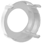 Engaste PureCrystal 1122 Rivoli redondo 18 mm plateado