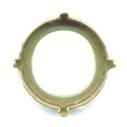 Engaste PureCrystal 1122 Rivoli redondo 18 mm bronce