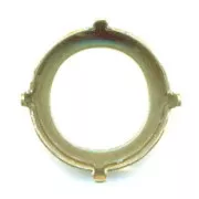 Engaste PureCrystal 1122 Rivoli redondo 18 mm bronce
