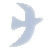 Colgante pájaro acrílico translúcido 35x25mm exclusividad Perles&Co - Azul glaciar|raw }}