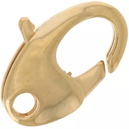 Cierre mosquetón 10.5 mm Dorado con oro fino x1