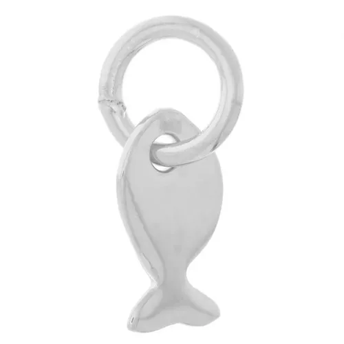 Dije pez mini 7x3,5 mm con anilla abierta - Plata 925 x1