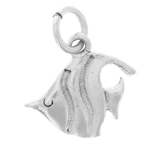 Dije de pez 11x10 mm con anilla abierta - Plata 925 x1