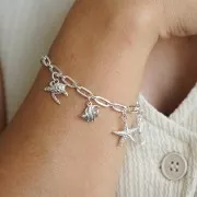 Dije de pez 11x10 mm con anilla abierta - Plata 925 x1