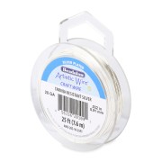 Alambre de Cobre Artístico 0.81 mm - Plateado anti-deslustre x7.6m|raw }}