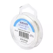 Hilo de cobre Artistic Wire de 0,81 mm - Chapado en plata antideslustrante, 7,6 m