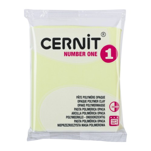 Pasta Cernit Number One opaca - Amarillo pastel (n.º 731) x 56 g