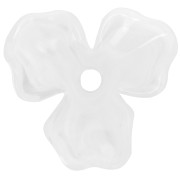 Colgante Flor de acetato 23,5 mm - Blanco jaspeado - Transparente x1|raw }}