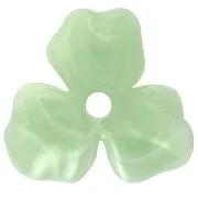 Colgante Flor de Acetato 23,5 mm - Liquen Jaspeado - Blanco x1
