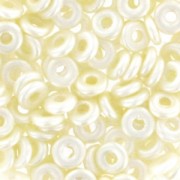 O Bead 4 mm Pastel Light Cream x5g|raw }}