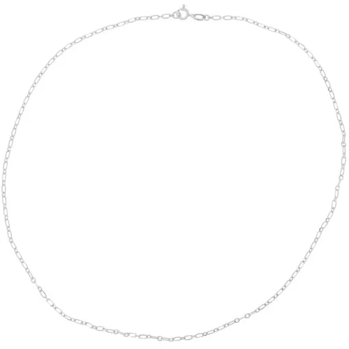 Cuello de malla rectangular, limado alternado Forçat 2 mm - Plata 925 x42cm