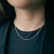 Jaseron collar de malla de 1,8 mm - Plata 925 x42cm