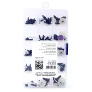 Set de 30 pares de ojos y 10 narices de seguridad para peluches y amigurumi