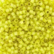 Miyuki Delica Duracoat 11/0 DB2187 - Alabaster Silver Line Dyed Citron x8g