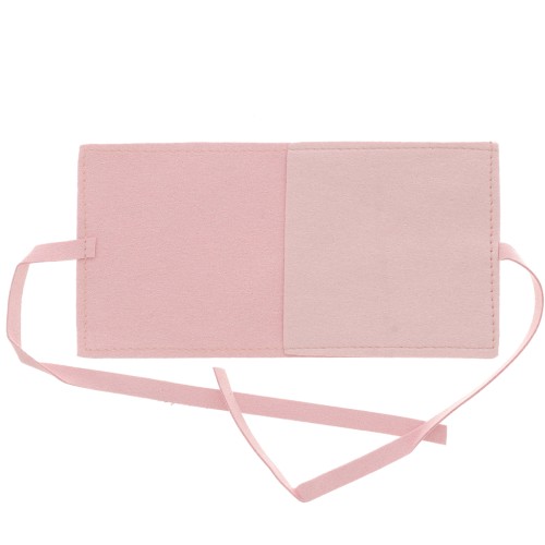 Bolsa de Suedette para Joyas 60x60 mm - Rosa x1
