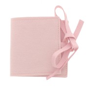Bolsa de Suedette para Joyas 60x60 mm - Rosa x1