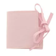 Bolsa de Suedette para Joyas 60x60 mm - Rosa x1