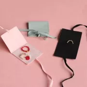 Bolsa de Suedette para Joyas 60x60 mm - Rosa x1