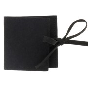 Estuche para joyas Suedette 60x60 mm - Negro x1