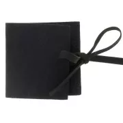 Estuche para joyas Suedette 60x60 mm - Negro x1