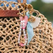 Cuenta de cristal pez 14x10 mm - Rojo x1