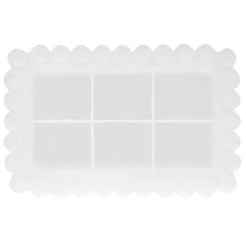 Molde de silicona para bandeja rectangular de resina - 16,5x10,5 cm x1