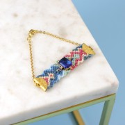 Surtido de 12 madejas para pulseras y bordados brasileños - Malvas