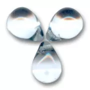 Gotas 14x20 mm Crystal  x4