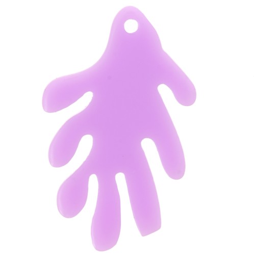 Colgante coral 30x18 mm en acetato - Parma x1