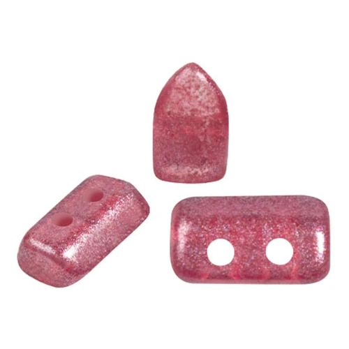 Cuentas de vidrio Piros® by Puca® 2x5 mm - Riviera Cherry x10g