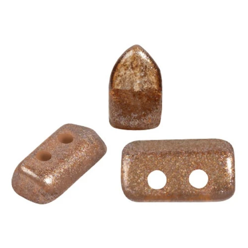 Cuentas de vidrio Piros® by Puca® 2x5 mm - Riviera Mocca x10g