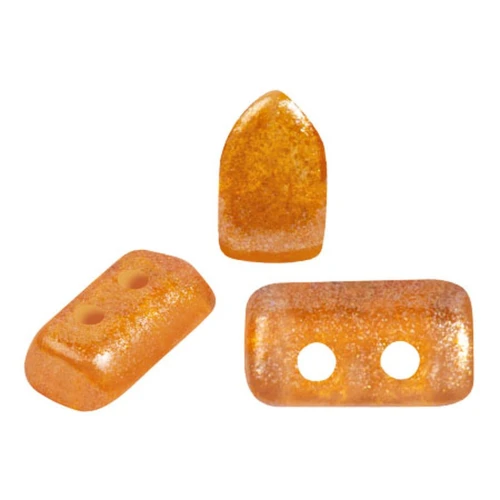 Cuentas de vidrio Piros® by Puca® 2x5 mm - Riviera Naranja x10g