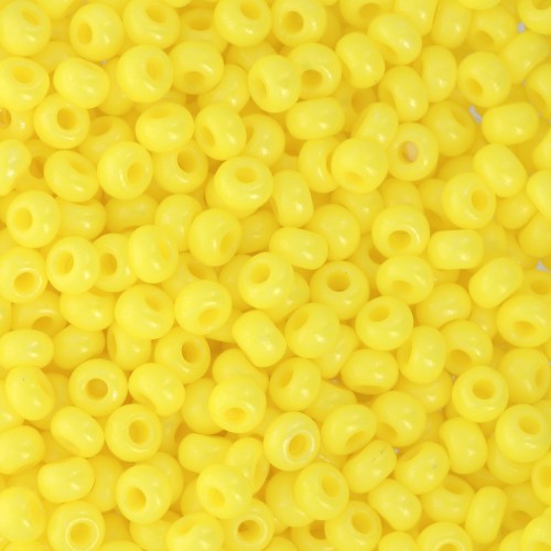 Cuentas de Rocalla Preciosa 8/0, 3 mm - Terra Intensive - Amarillo, 20 g