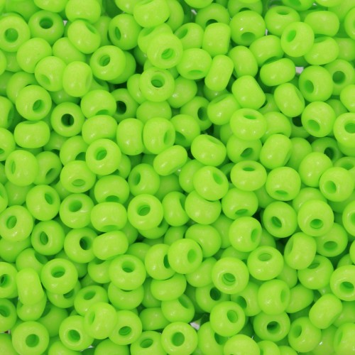 Cuentas de Rocalla Preciosa 8/0, 3 mm - Terra Intensive - Verde, 20 g