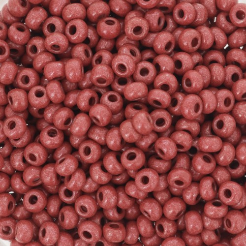 Cuentas de Rocalla Preciosa 8/0, 3 mm - Terra Intensive - Marrón, 20 g